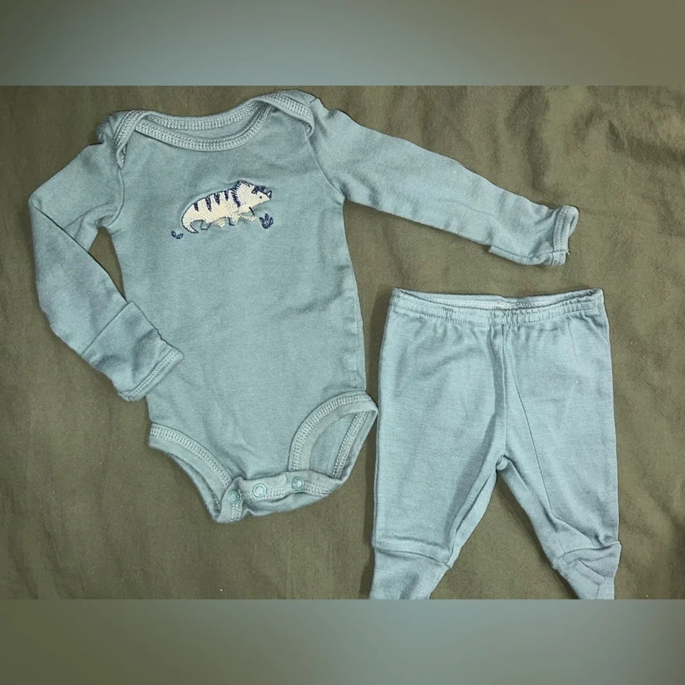 ‼️NWOT: Carter’s Matching Dino Set - NB